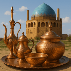 ظروف مسی صنایع دستی زنجان