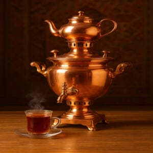 سماور مسی زنجان؛ از نماد فرهنگ ایرانی تا انتخابی برای خانههای مدرن