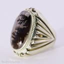 انگشتر نقره مردانه شجر با رکاب شیخ احمد مدل بوته درخت RN-16