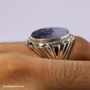 انگشتر مردانه شجر اصل با رکاب شیخ احمد مدل تک درخت کد RN-15