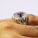 انگشتر نقره مردانه شجر با رکاب شیخ احمد درختی کد RN-18