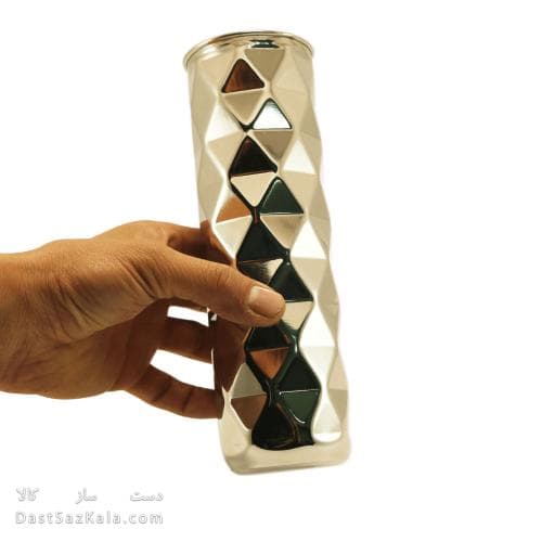 گلدان مسی سفید(کروم) سه بعدی AH-65