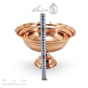 آجیل خوری مسی پایه دار زنجان قطر 25 سانتیمتری کد AH-126