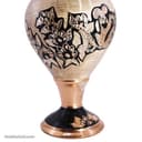 شربت خوری مسی الماس تراش نقره کوبی 40 سانتی 2 عددی کد MJ-99