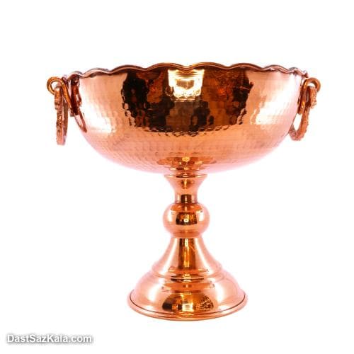 میوه خوری مسی پایه دار زنجان سایز 2 کد SHH-76