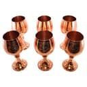 ست گلاسه مسی طرح دار توپی 6 عددی کد SSH-54