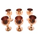 ست گلاسه مسی طرح دار توپی 6 عددی کد SSH-56