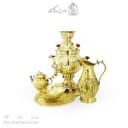 سرویس سماور برنجی دکوری آینه ای 3 لیتری کد AH-140