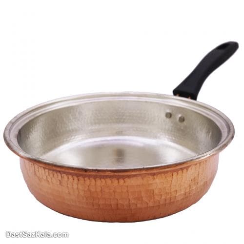 سرویس ماهیتابه مسی زنجان دسته دار کد PA-25