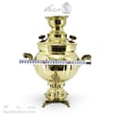 سماور برنجی زغالی آینه ای زنجان 6 لیتری کد AH-145