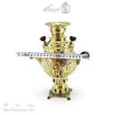 سماور ذغالی برنجی 1 لیتری مدل قلم زنی کد AH-151