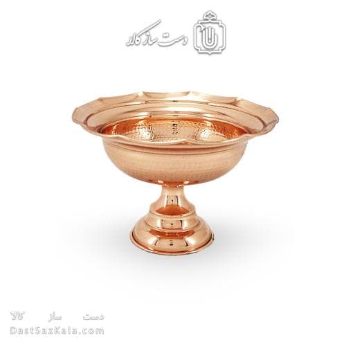 شکلات خوری مسی پایه دار زنجان به قطر 20 سانتیمتری کد AH-128