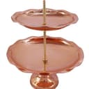 شیرینی خوری دو طبقه مسی پایه دار زنجان کد AAS-11