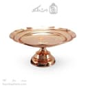 شیرینی خوری مسی پایه دار زنجان قطر 25 سانتیمتری کد AH-127