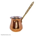 شیر جوش مسی زنجان دسته برنجی سایز کوچک کد SSH-18