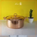 قابلمه مسی اصل زنجان مدل راسته 8 نفره بزرگ کد PA-54