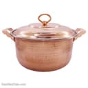 قابلمه مسی اصل زنجان مدل راسته 6 نفره بزرگ کد PA-53