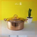 قابلمه مسی اصل زنجان مدل راسته 6 نفره بزرگ کد PA-53