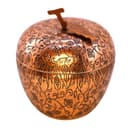 قندان مسی زنجان طرح سیب قلم کاری شده بزرگ 9 سانتی کد SSH-45