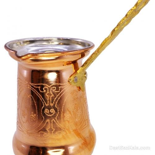 قهوه جوش مسی زنجان طرح دار کد SSH-12