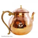 قوری مسی بزرگ دسته برنجی کد SSH-24