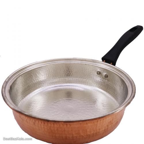 ماهیتابه مسی بزرگ زنجان دسته دار سایز 3 کد PA-28