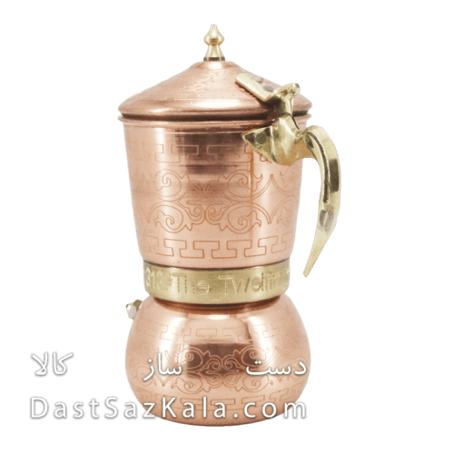 موکاپات مسی دو کاپ دسته برنجی کد AH-69