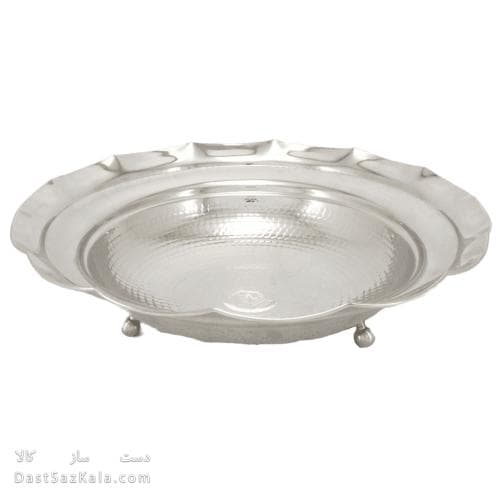 میوه خوری مسی سفید سه پایه جدید 32 سانتی کد AH-91