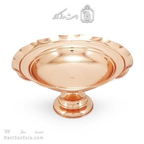 میوه خوری مسی پایه دار زنجان قطر 32 سانتیمتری کد AH-125