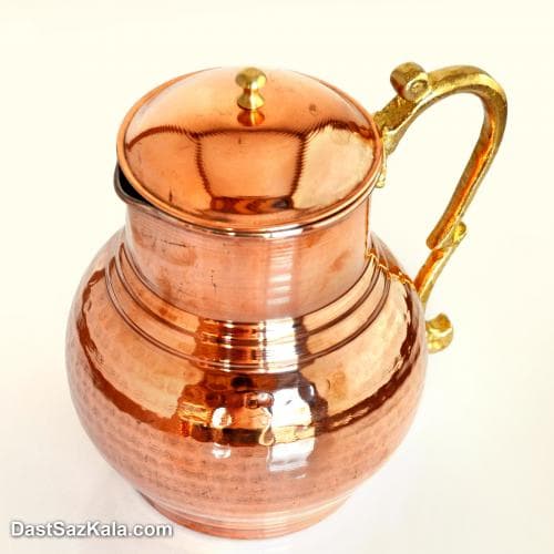 پارچ مسی درب دار زنجان کد NZ-19