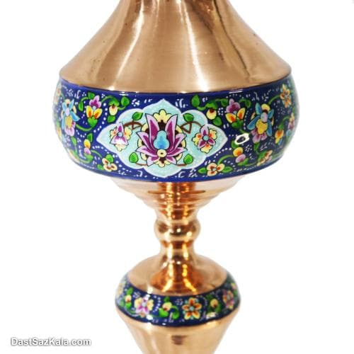 چراغ گرد سوز مسی پرداز طرح ناصرالدین شاه 62 سانتی کد MJ-112