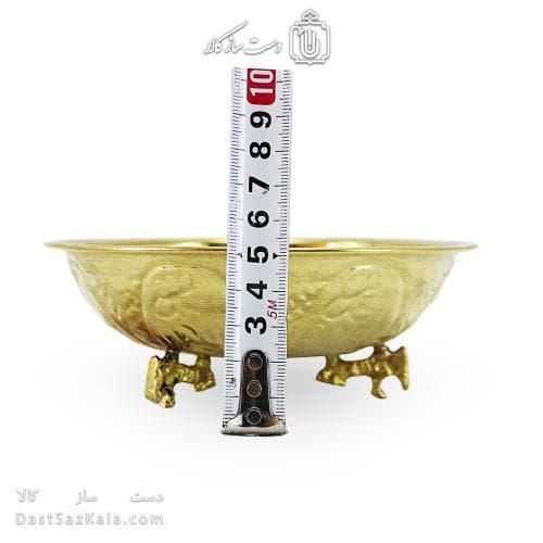 کاسه برنجی پایه دار قلم کاری شده سماور AH-142