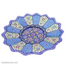 کاسه و بشقاب مسی میناکاری 25 سانتی کد LT-39