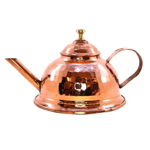 قوری زعفران دم کن مسی چکشی مجموعه 2 عددی کد SSH-41