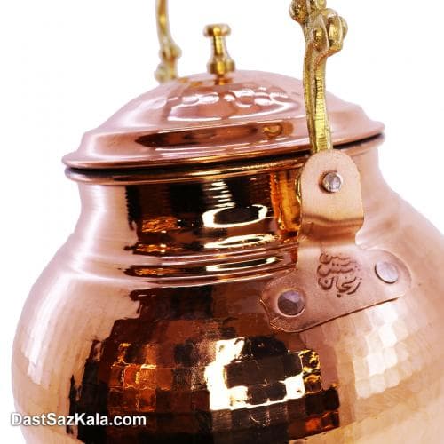 کتری مسی زنجان دسته برنجی کد SSH-23