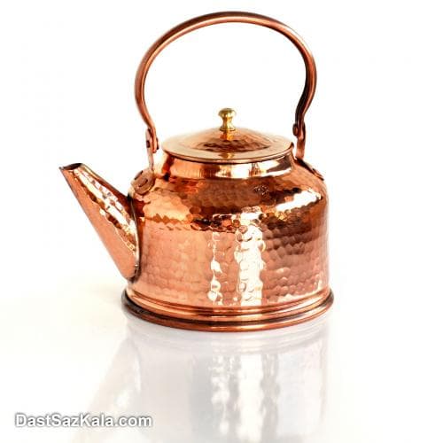 کتری مسی زنجان چکش کاری شده سایز کوچک کد NZ-16