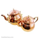 کتری و قوری مسی زنجان دسته برنجی کد SSH-25