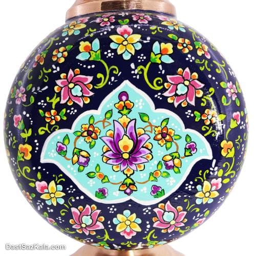 گلدان مسی طرح پرداز دسته دار کد MJ-105