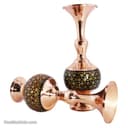 گلدان خاتم کاری اصفهان 16 سانتی مدل گیلاسی 2 عددی MJ-93