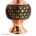 گلدان خاتم کاری مسی اصفهان 16 سانتی مدل گیلاسی کد MJ-92