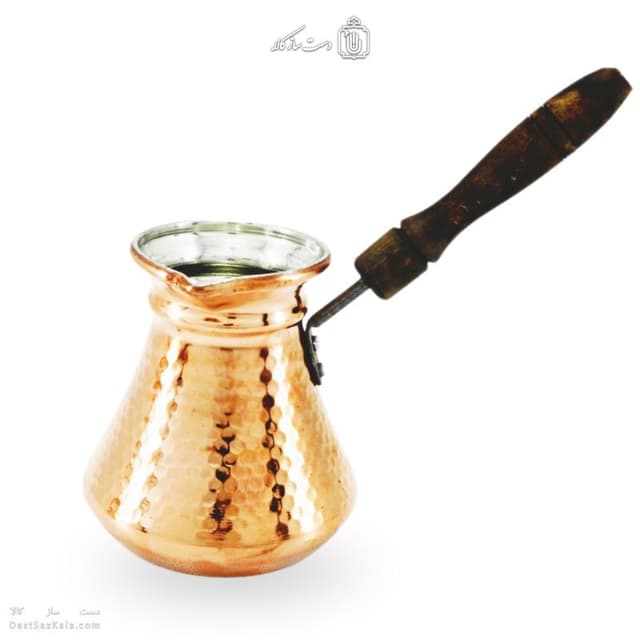 قهوه جوش مسی دسته چوبی سایز بزرگ کد PA-68