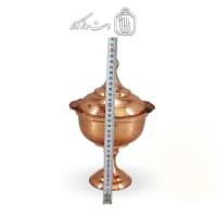 آجیل خوری مسی درب دار30 سانتی کد HSH-11