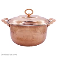 قابلمه مسی اصل زنجان مدل راسته 6 نفره بزرگ کد PA-53