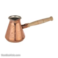 قهوه جوش مسی زنجان کوچک دسته چوبی کد SSH-20