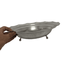 میوه خوری مسی سفید سه پایه جدید 32 سانتی کد AH-91