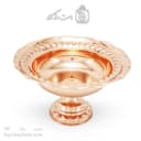 آجیل خوری مسی جدید پایه دار فضلی قطر 25 سانتیمتری کد AH-122