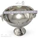 آجیل خوری مسی زنجان روکش سفید گوشواره ای 18سانتی کد AH-54