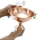 آجیل خوری مسی زنجان مدل گوشواره ای قطر 20 سانتی کد AH-50