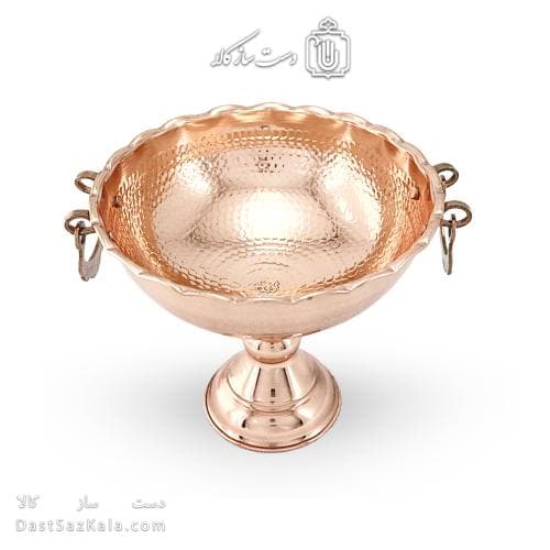 آجیل خوری مسی زنجان مدل گوشواره ای قطر 20 سانتی کد AH-50