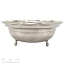 آجیل خوری مسی سفید سه پایه کوتاه جدید 25 سانتیمتری کد AH-93